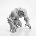 Mô hình 3D Quái vật Fantasy ở tư thế cúi mình - Thumbnail 2
