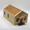 Mô hình tòa nhà văn phòng gạch nhỏ tỉ lệ HO kèm nội thất - Thumbnail 2