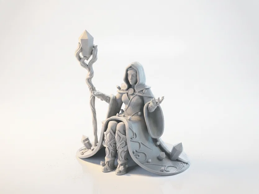 Mô hình 3D Crystal Sorcerer - Pháp sư Pha lê Giả tưởng - Image 1