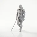 Mô hình 3D Cyborg Man - Tượng Chiến binh Cơ khí Fantasy - Thumbnail 1