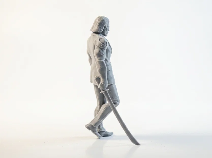 Mô hình 3D Cyborg Man - Tượng Chiến binh Cơ khí Fantasy - Image 3