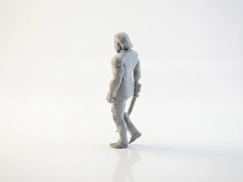 Mô hình 3D Cyborg Man - Tượng Chiến binh Cơ khí Fantasy - Image 4