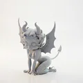 Mô hình tượng quỷ quỳ gối 3D in Fantasy - Thumbnail 1