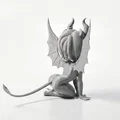 Mô hình tượng quỷ quỳ gối 3D in Fantasy - Thumbnail 3