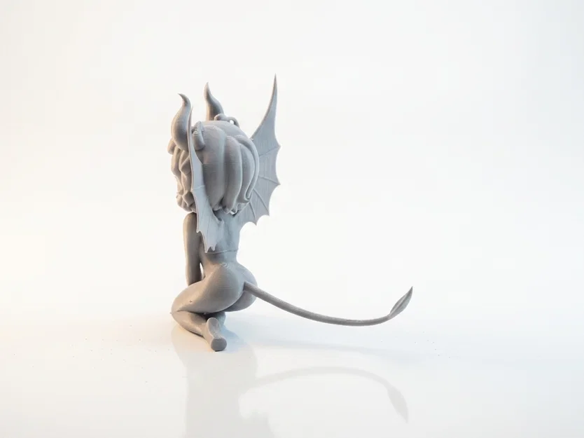 Mô hình tượng quỷ quỳ gối 3D in Fantasy - Image 4
