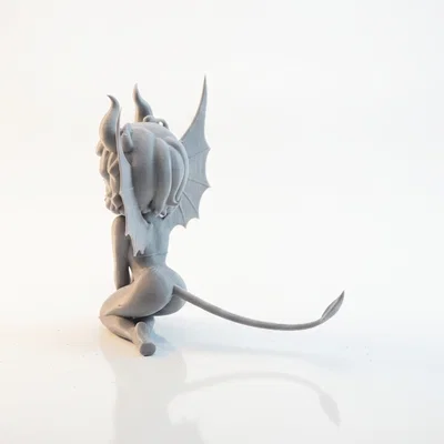 Mô hình tượng quỷ quỳ gối 3D in Fantasy