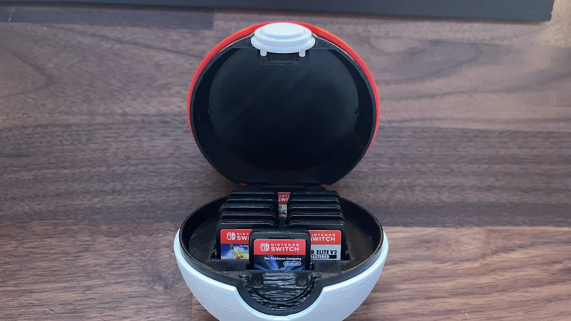 Hộp đựng băng game Nintendo Switch hình Pokeball - Image 2