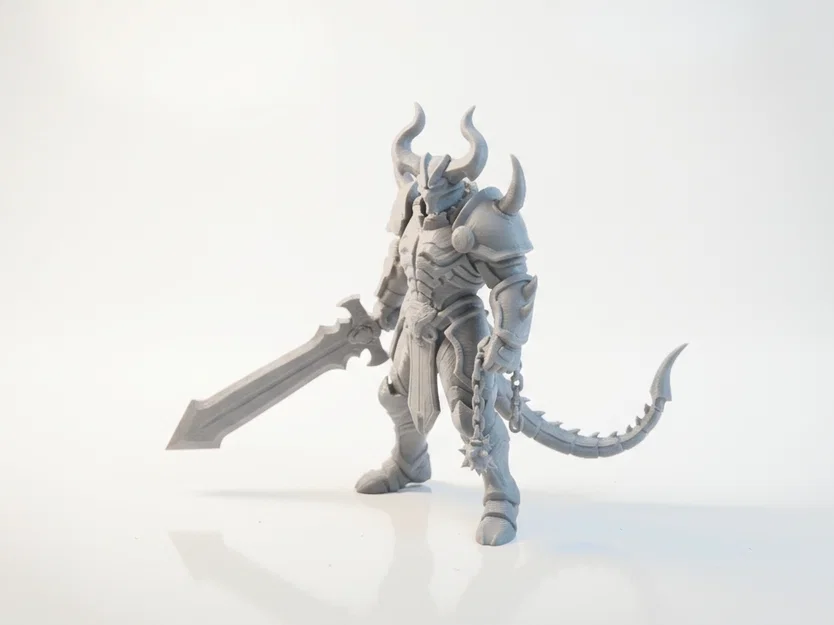 Mô hình 3D Demon Warlord - Chiến binh quỷ thần thoại cực chi tiết - Image 1
