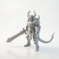 Mô hình 3D Demon Warlord - Chiến binh quỷ thần thoại cực chi tiết - Thumbnail 1
