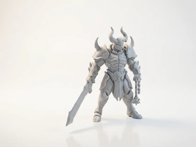 Mô hình 3D Demon Warlord - Chiến binh quỷ thần thoại cực chi tiết - Image 2