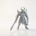 Mô hình 3D Demon Warlord - Chiến binh quỷ thần thoại cực chi tiết - Thumbnail 2