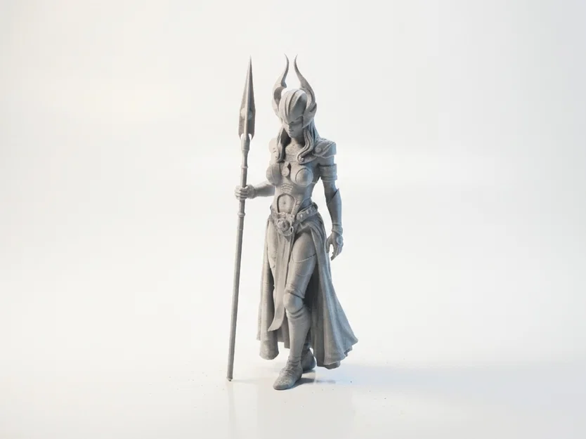 Mô hình 3D Nữ chiến binh Nữ hoàng Sa mạc (Desert Queen Warrior) - Image 1