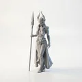 Mô hình 3D Nữ chiến binh Nữ hoàng Sa mạc (Desert Queen Warrior) - Thumbnail 1