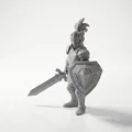 Mô hình in 3D Diamond Knight: Chiến binh hiệp sĩ mặc giáp phong cách giả tưởng - Thumbnail 1