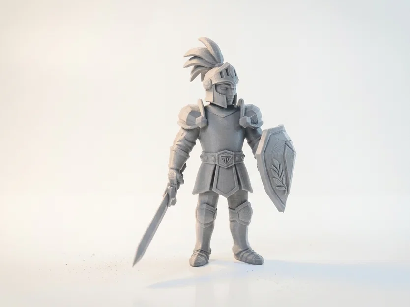 Mô hình in 3D Diamond Knight: Chiến binh hiệp sĩ mặc giáp phong cách giả tưởng - Image 2