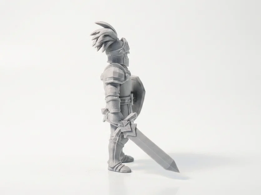 Mô hình in 3D Diamond Knight: Chiến binh hiệp sĩ mặc giáp phong cách giả tưởng - Image 3