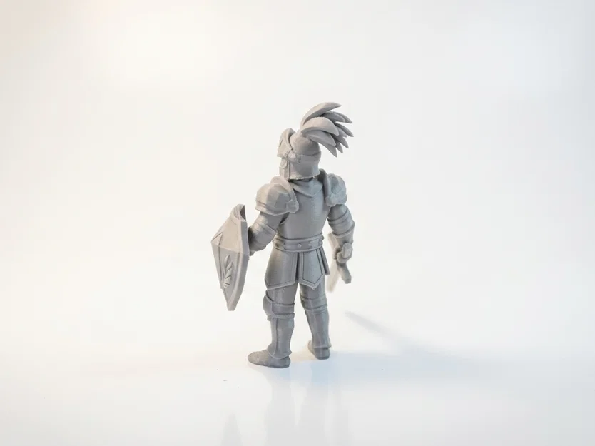Mô hình in 3D Diamond Knight: Chiến binh hiệp sĩ mặc giáp phong cách giả tưởng - Image 4
