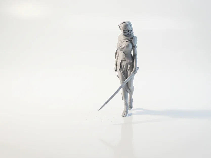 Mô hình chiến binh sa mạc Desert Warrior Fantasy in 3D - Image 1