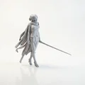 Mô hình chiến binh sa mạc Desert Warrior Fantasy in 3D - Thumbnail 2
