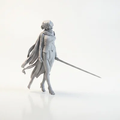 Mô hình chiến binh sa mạc Desert Warrior Fantasy in 3D