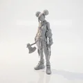 Mô hình Chiến binh Fantasy cầm đôi rìu - File in 3D - Thumbnail 1