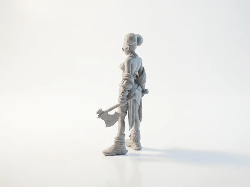 Mô hình Chiến binh Fantasy cầm đôi rìu - File in 3D - Image 4