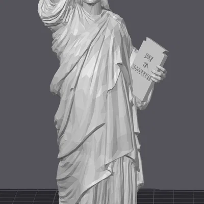Mô hình Tượng Nữ thần Tự do phong cách Low-Poly trang trí bàn làm việc