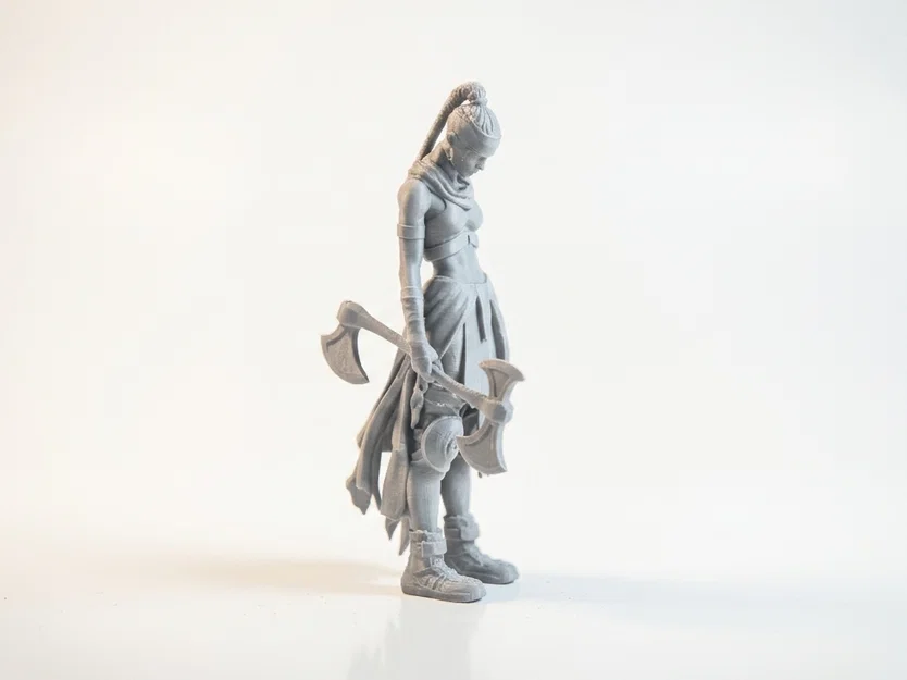 Mô hình 3D Chiến Binh Rìu Đôi Fantasy - Image 2