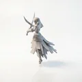 Mô hình 3D Chiến binh Song kiếm Fantasy - Thumbnail 4