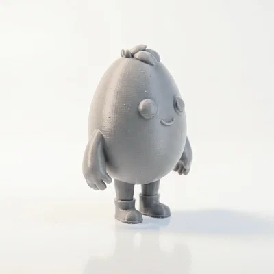Mô hình nhân vật Fantasy Egg Man in 3D