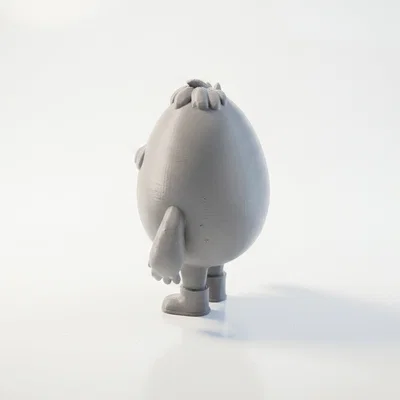 Mô hình nhân vật Fantasy Egg Man in 3D