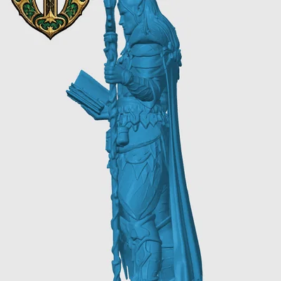 Mô hình Drow Wizard cho game RPG