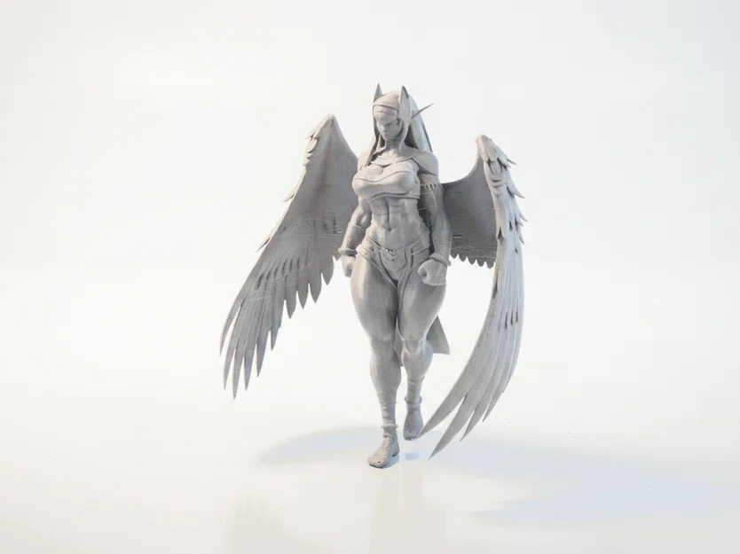 Mô hình Thiên thần Elf có cánh - File in 3D Fantasy - Image 1