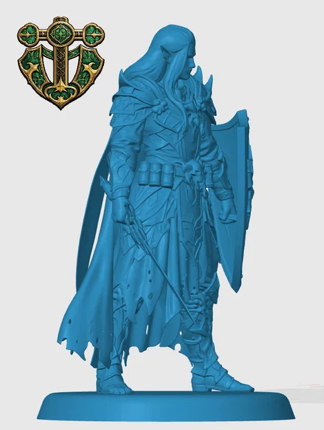 Mô hình Drow Paladin cho game RPG - Image 2