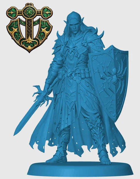 Mô hình Drow Paladin cho game RPG - Image 3