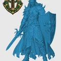 Mô hình Drow Paladin cho game RPG - Thumbnail 3