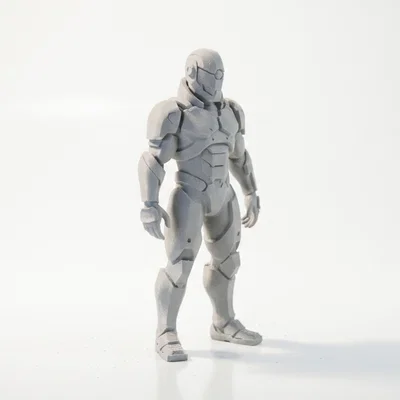 Mô hình tượng Robot Evil Bot phong cách tương lai (In 3D)