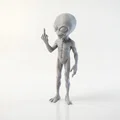 Mô hình tượng Alien Fantasy Sci-Fi Character in 3D - Thumbnail 1