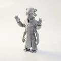 Mô hình 3D in ấn: Tượng sinh vật ngoài hành tinh bốn tay phong cách thần thoại giả tưởng - Thumbnail 1