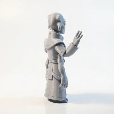 Mô hình 3D in ấn: Tượng sinh vật ngoài hành tinh bốn tay phong cách thần thoại giả tưởng