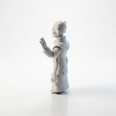 Mô hình 3D in ấn: Tượng sinh vật ngoài hành tinh bốn tay phong cách thần thoại giả tưởng