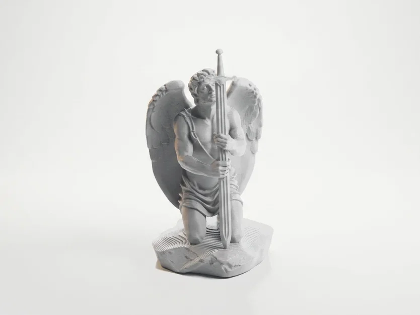 Tượng Thiên Thần Sa Ngã - Mô hình 3D chủ đề thần thoại giả tưởng - Image 1
