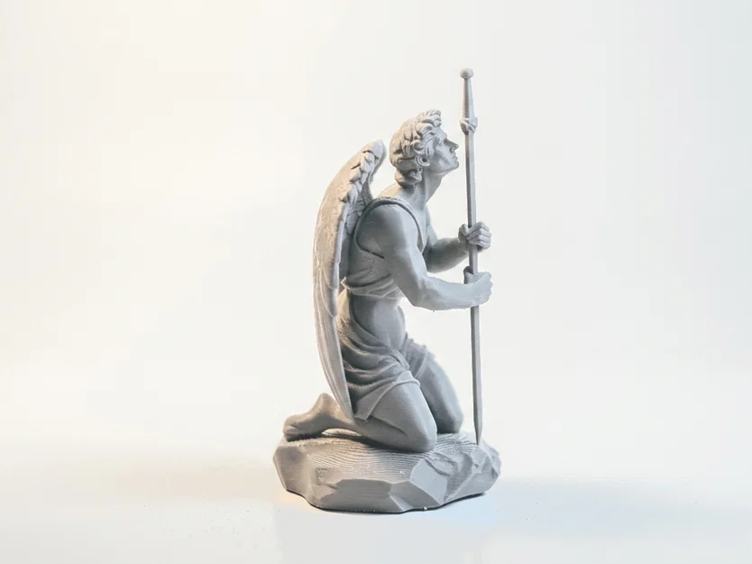 Tượng Thiên Thần Sa Ngã - Mô hình 3D chủ đề thần thoại giả tưởng - Image 2