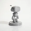 Mô hình Robot Thân thiện Phong cách Cổ điển (3D Printable) - Thumbnail 2