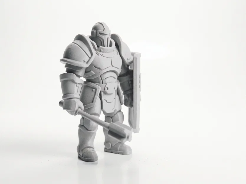 Mô hình chiến binh robot Galactic Bot Warrior - File in 3D phong cách viễn tưởng - Image 2