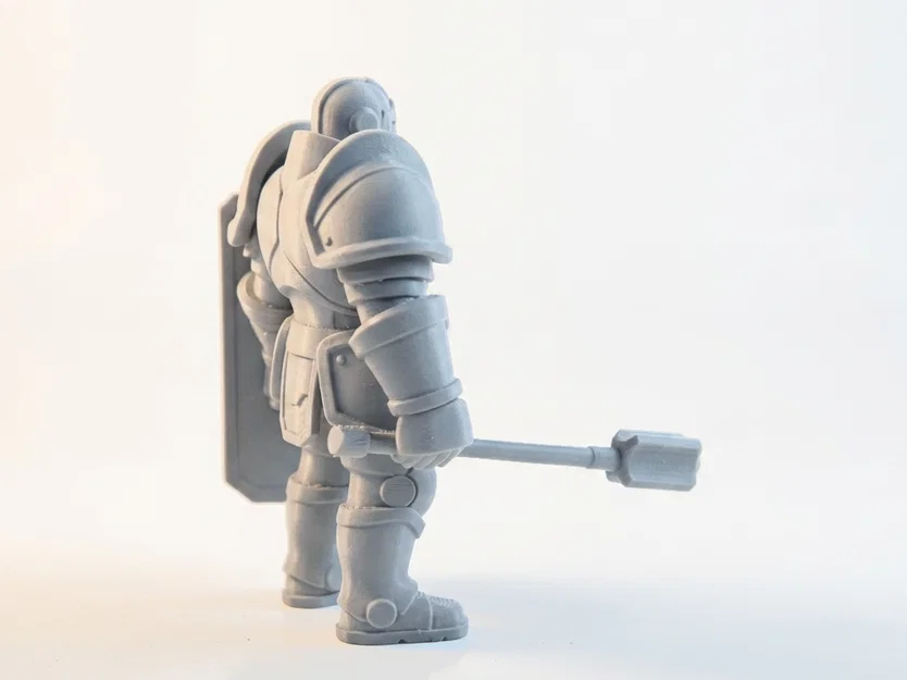 Mô hình chiến binh robot Galactic Bot Warrior - File in 3D phong cách viễn tưởng - Image 3