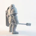 Mô hình chiến binh robot Galactic Bot Warrior - File in 3D phong cách viễn tưởng - Thumbnail 3