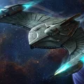 Mô hình tàu Romulan Gladius từ Star Trek Fleet Command - Thumbnail 1