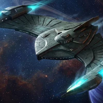 Mô hình tàu Romulan Gladius từ Star Trek Fleet Command