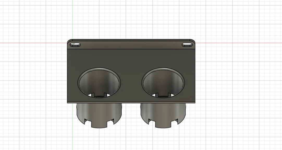 Giá đỡ cốc nước 2 ngăn dành cho máy xúc Takeuchi - In 3D tiện lợi - Image 1